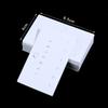 50pcs Earrings Display Card White Paper Jewelry Packaging Paperboard For DIY Necklace Bracelet Small Business Material Supplies