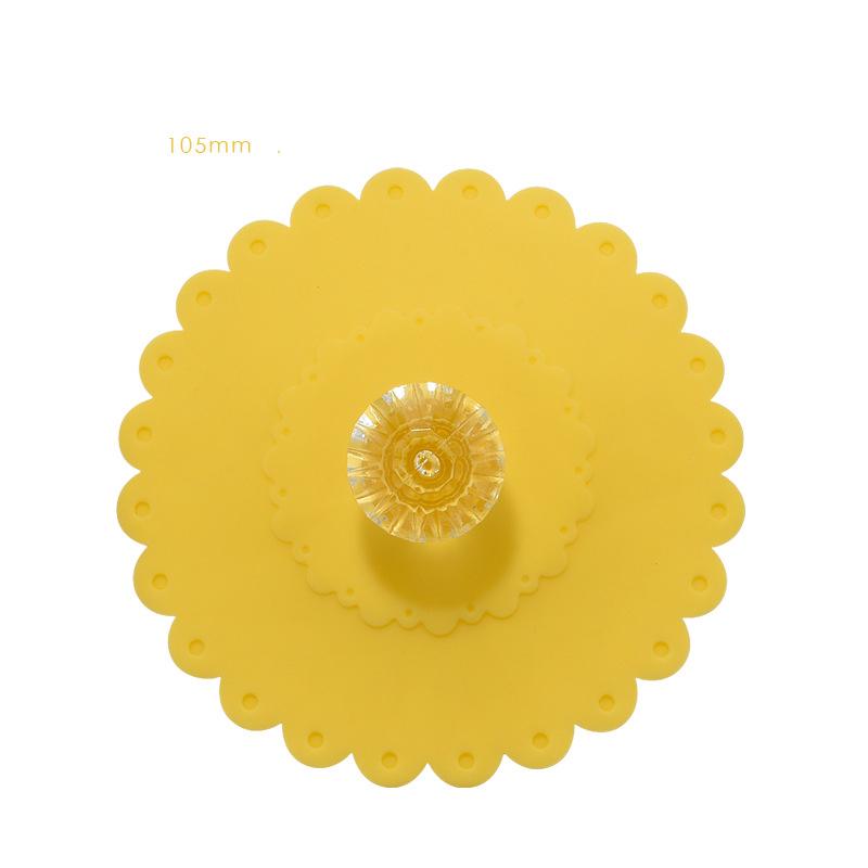 Capac pentru pahare din silicon Capac pentru băuturi din sticlă anti-praf Căni de cafea Capac cu etanșare cu aspirație