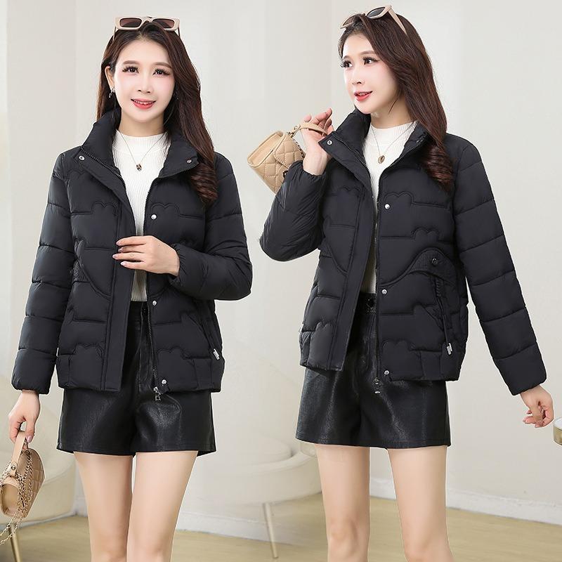Winter Cotton-padded Clothes Short Women's Down Cotton-padded Jackets Stand-up Collar New Warm Jackets Fashionable Loose Cotton-padded Clothes