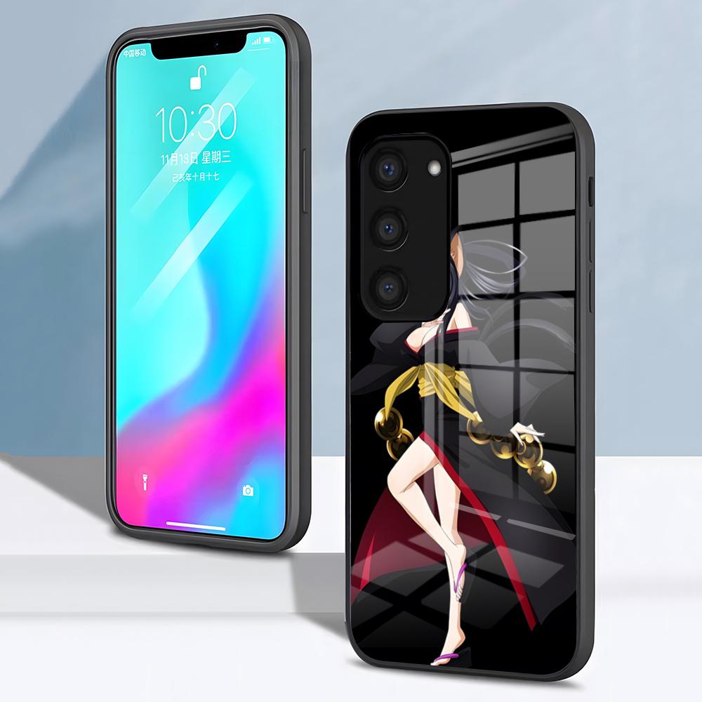

H-high Sschool D-D Kuroka Phone Case For Samsung S26 S25 S24 FE S23 S22 S21 Plus S20 Ultra Note20Ultra Black Glass Cover Galaxy S20 FE