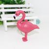 Cartoon Flamingo LED Flashlight Sound Keychain Key Ring Bag Hanging Pendant Gift