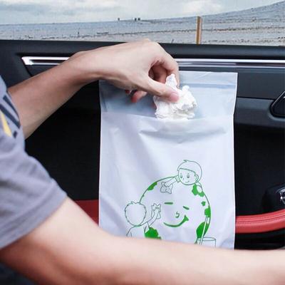 20Pcs Car Trash Bag Disposable Self-Adhesive Garbage Trash Can Garbage Bag for Car Auto Seat Back Hanging Trash Bag
