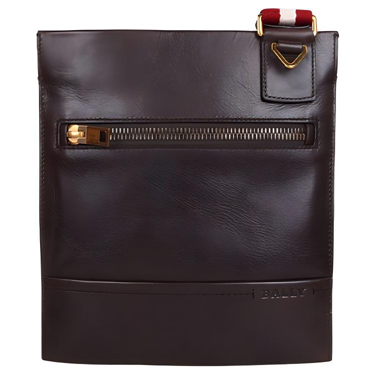 

New BALLY Cow Leather Crossbody Bag, Shoulder Bag Men s Brown TANIT-261 63.5*5.1*71.1CM