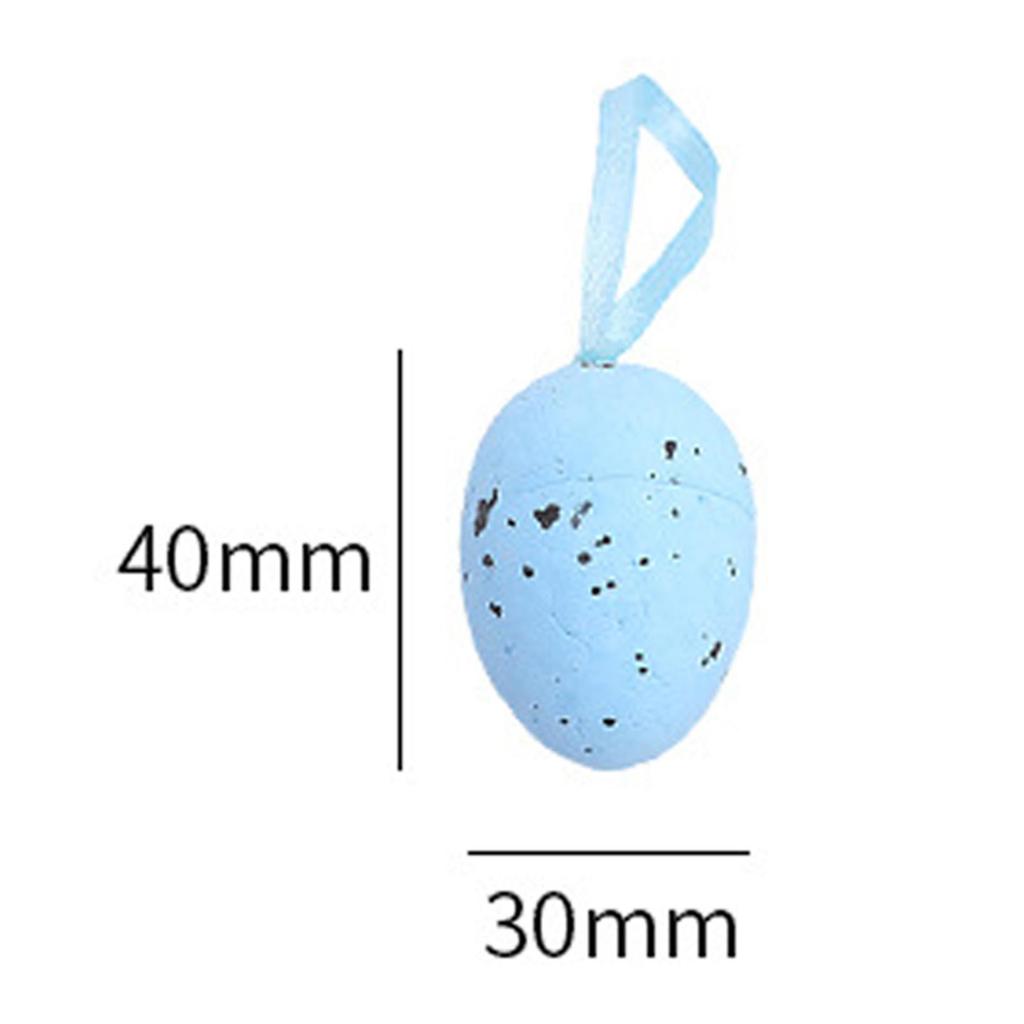 12x Easter Decorations Tree Ornament Colorful Foam Party Decoration Easter Decoration for Party Kitchen Holiday Easter Decor