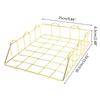 Modern Stackable Letter Tray Desktop Organizer Under Desk Hanging Organizer Metal Paper Tray for Women Men Student Staff