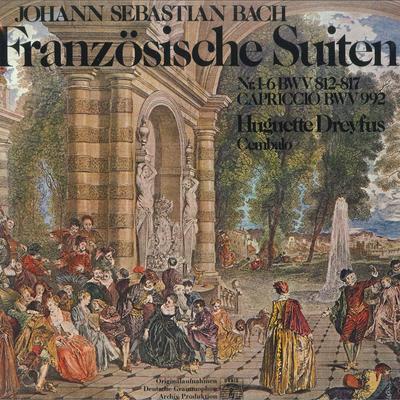 Disco LP HUGUETTE DREYFUS - J S Bach Suítes Francesas Nº1 - 63538 GEUTSCHE GRAMMO Alemanha Clássico Usado