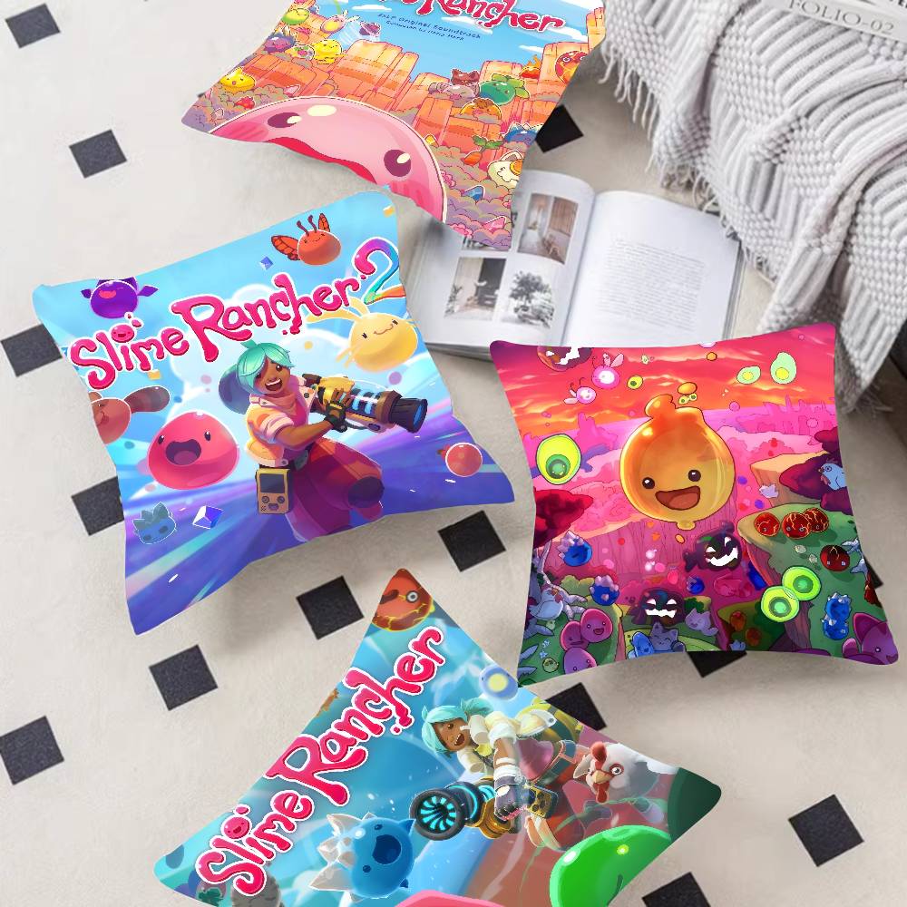 Game S-Slime Rancher 45*45Cm Cushion Cover Pillow Cover Decor Pillowcase Home Pillowcase For Couch Pillow