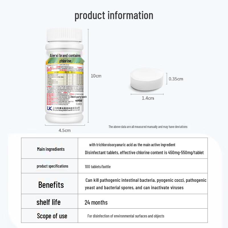 Green Sasha Chlorine Disinfectant Tablets
