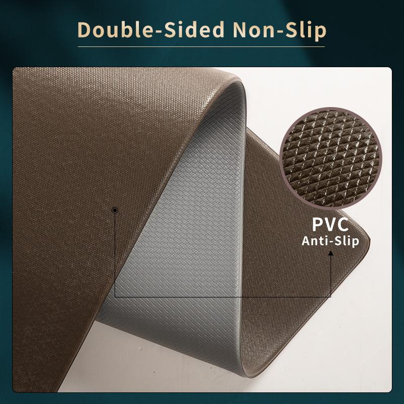 Pvc Kitchen Leather Carpet Waterproof And Oil -Proof Dining Room Long Floor Mat Home Balcony Corridor Living Room Decor Door Mats