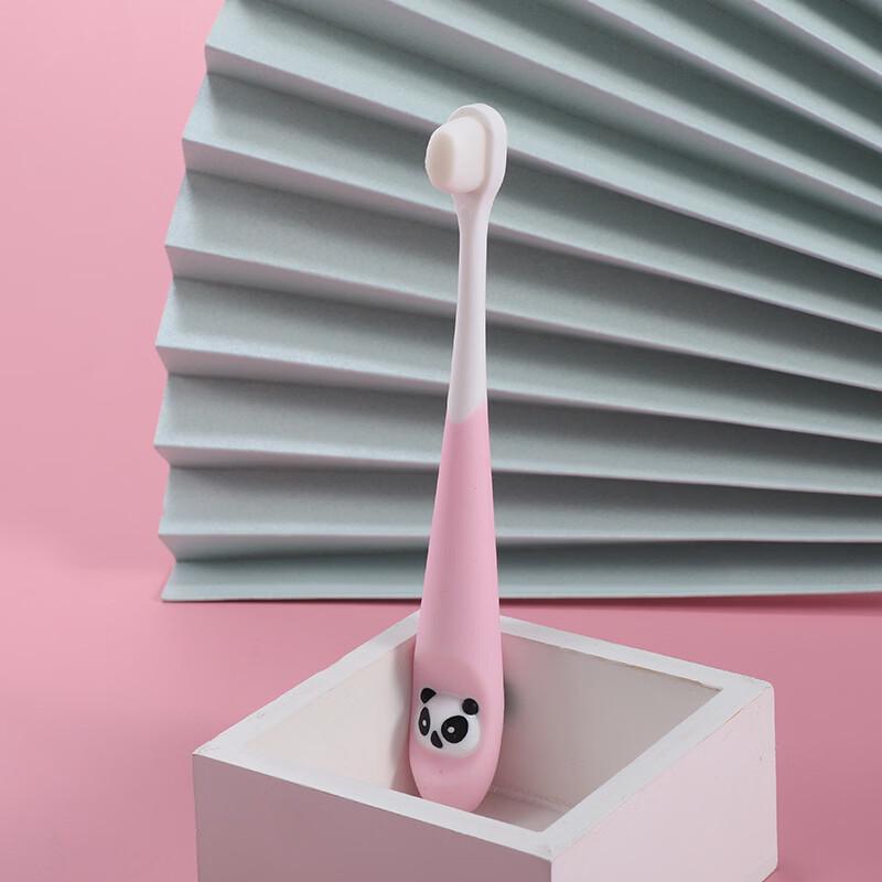 Kids Soft Bristle Toothbrush with Panda Handle (3-Pack)
