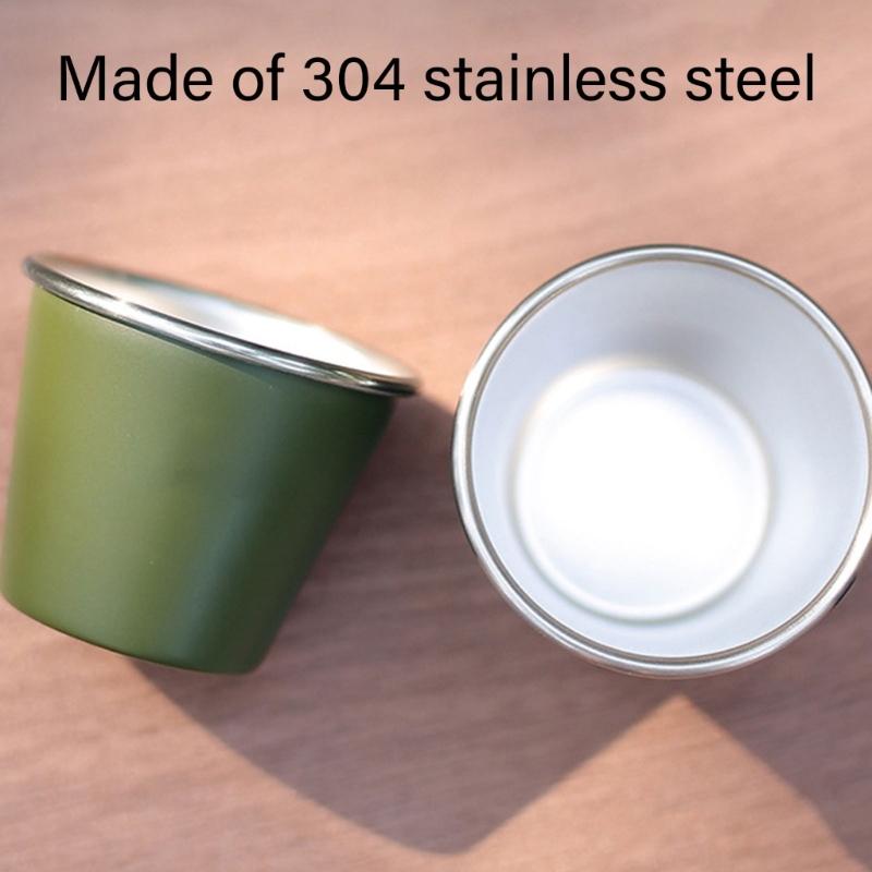 Light weight Pints Cup Suit Stackabled Metal Cup Beer Mugs Small Coffee Portables for Camping and Outdoor Activity