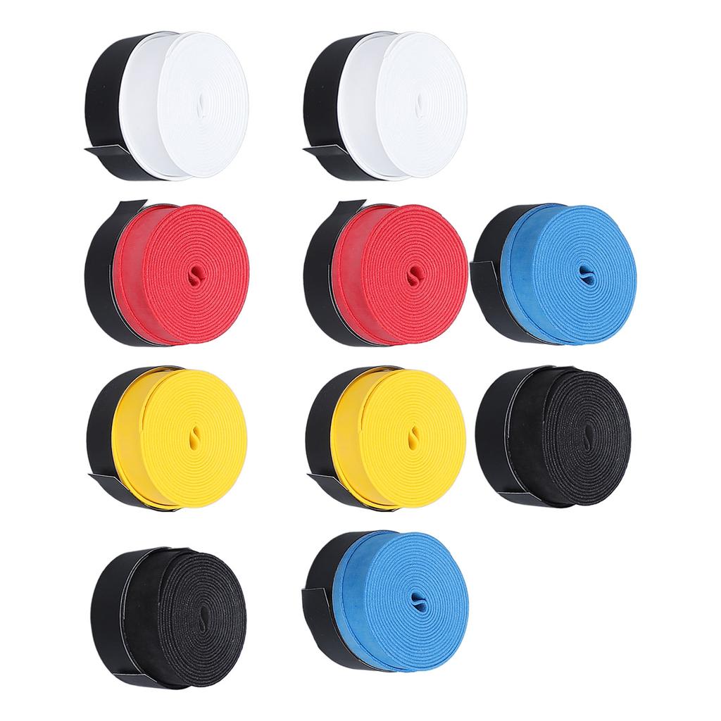 10Pcs Tennis Racket Grip Tape Anti Slip Comfortable Sweat Absorbent Badminton Racket Overgrips for