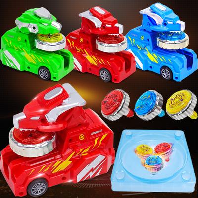 Kreisel Spielzeug Streitwagen Kinder Leuchtendes Legierungs-Kreisel-Set Jungen Launcher Versus Spielzeug Kreiselpistole