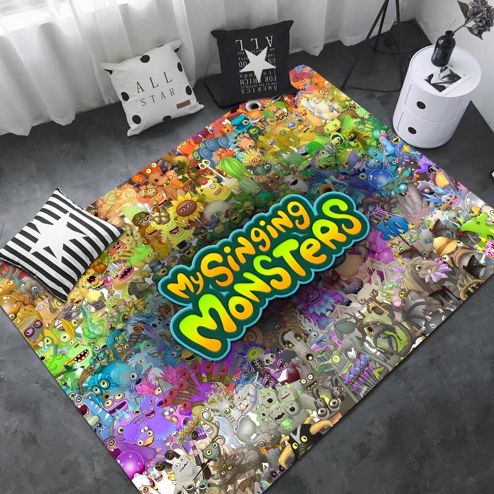 3D My Singing Monsters Kitchen Mat Washable Non-Slip Living Room Sofa Chairs Area Mat Kitchen Modern Home Decor