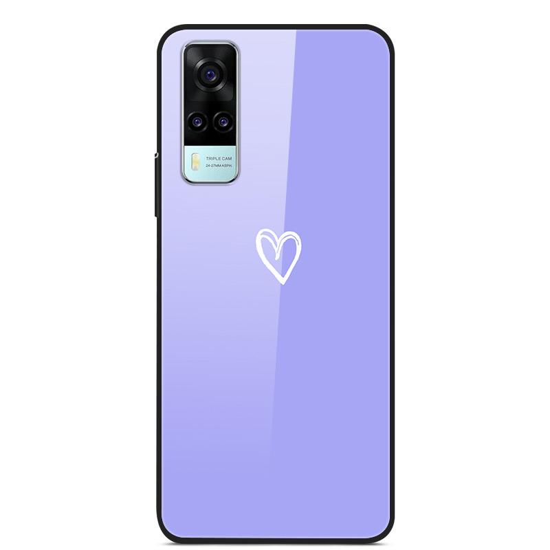 Tempered Glass Case For Vivo Y31 Y51 Case Soft Silicome Bumper For Vivo Y51 Y31 Phone Case Hard Glass Back Cover Y 31 Y 51 Funda