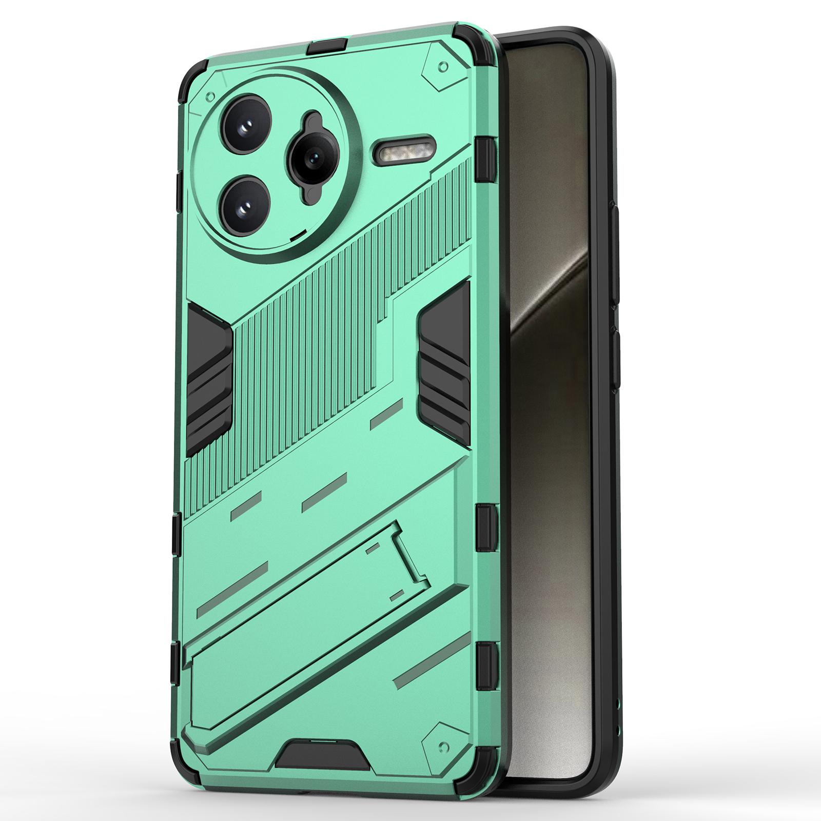 

Для Xiaomi Poco F7 Ultra 5G/Redmi K80 Pro 5G Чехол ПК+ТПУ Противоударный Чехол для Телефона с Подставкой Green