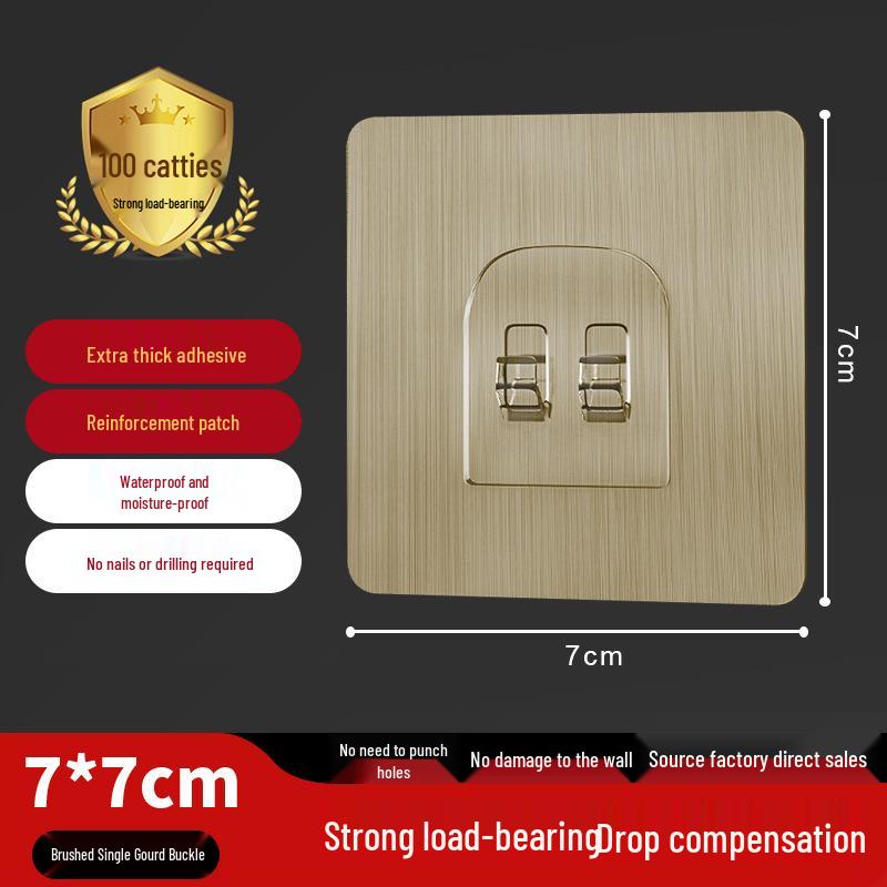 Seamless No-Drill Adhesive Interlocking Hooks for Bathroom & Kitchen - Strong, Transparent, Multifunctional Hooks