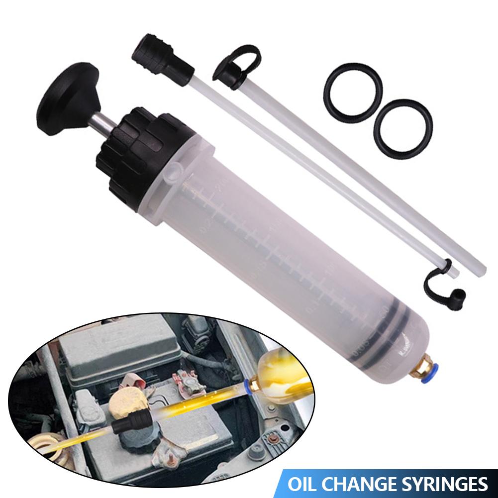 Extractor de Lichid Ulei Auto 200/500ml Seringă Manuală pentru Schimb Ulei Auto cu Furtun Pompa Manuală de Aspirație și Umplere Combustibil Evacuator Ulei