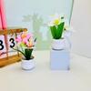 Flower Narcissus Potted With Silk Plastic Material For Home Garden Studio Decor