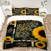 3pcs Mom's Love Letter Quilt Cover Set - Soft and Cozy Bedroom, Guest Room and Dorm Decorative Bedding