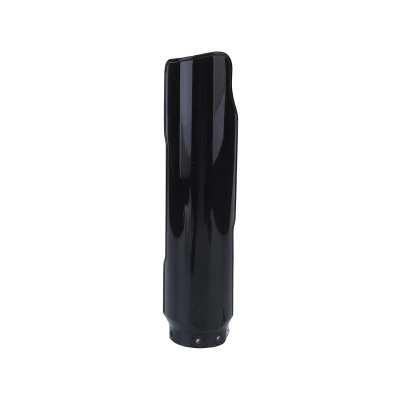 Motorcycle Front Fork Guard Set, Black Lower Suspension Cover Pair with Long Shell Coverage and Left Right Replacement Format for Front Fork Area
