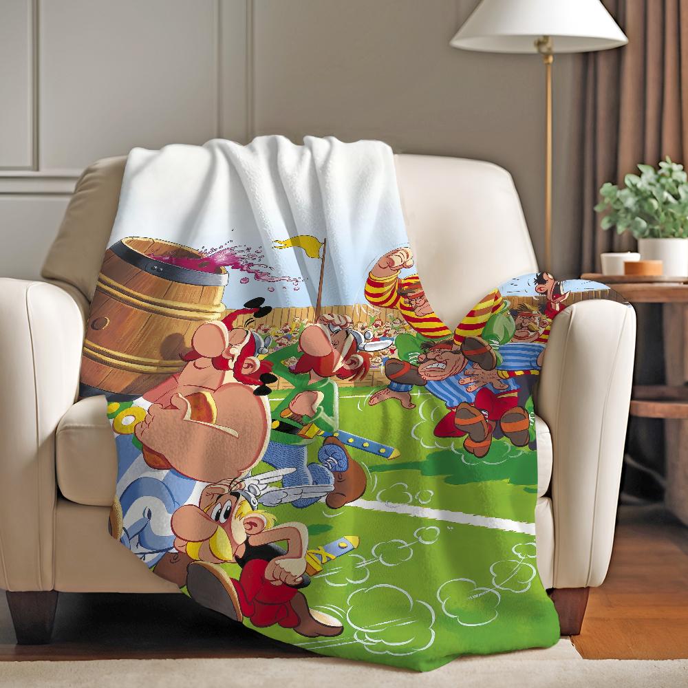 Movie Classics A-Asterix And O-Obelix Vs C-Caesar Blanket Warm And Soft Suitable For Bedroom Living Room Sofa Bed Office Travel