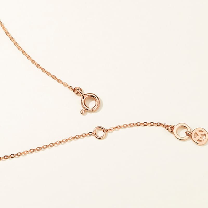 METROCITY JEWELRY M Basic Sterling Silver Rose Necklace A231SN9103RPQ