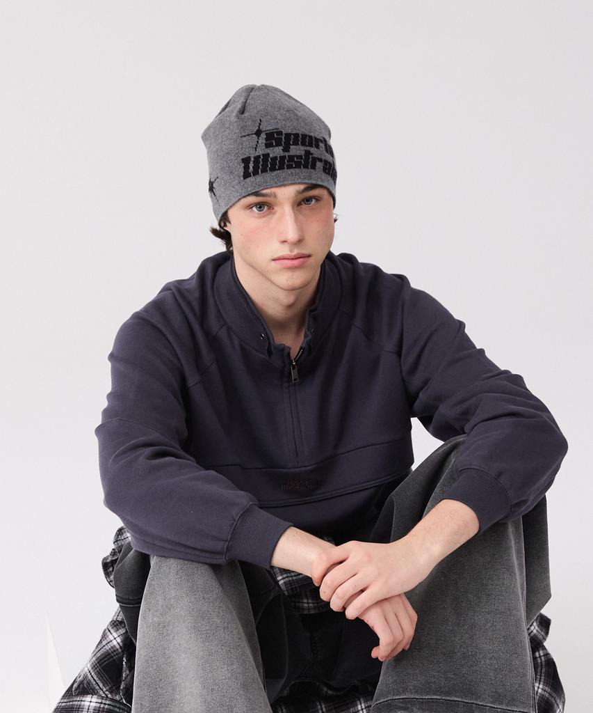 SPORTS ILLUSTRATED Jacquard Wool Beanie (Grey)