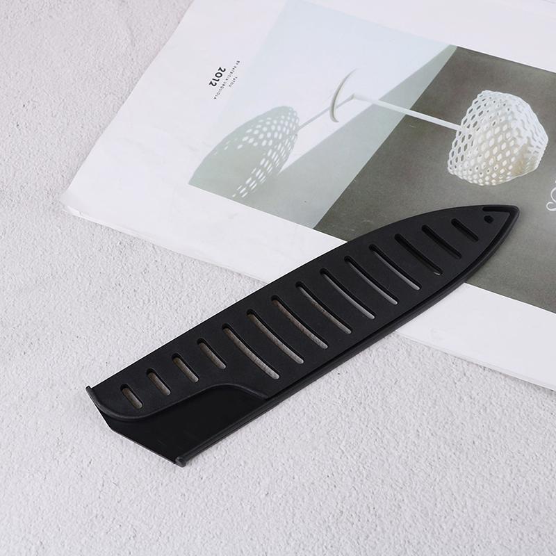 Black Plastic Kitchen Knife Blade Protector Sheath Cover For 8 Inches Knife