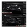 Air Conditioner Audio Volume Switch Knob Trim For Ford F150 2021-2024 Black 4pcs