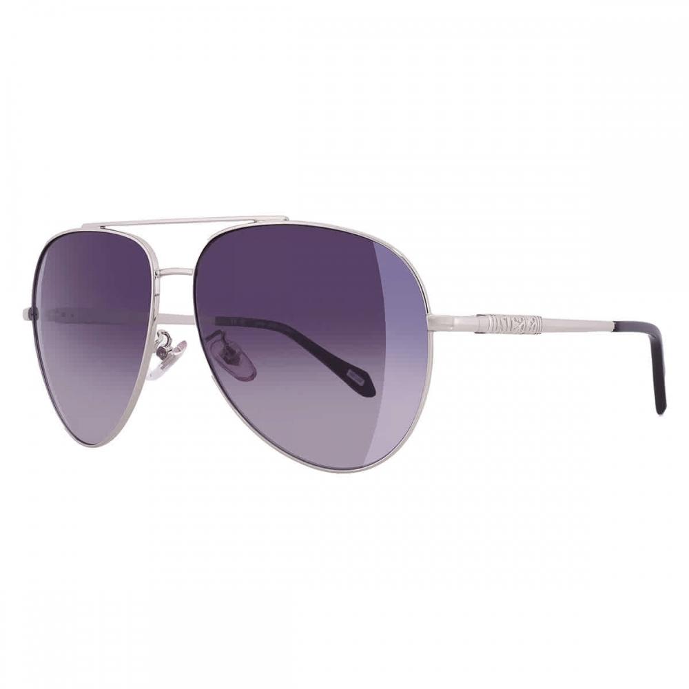 Just Cavalli Smoke Gradient Mirror Silver Pilot Ladies Sunglasses Sjc029 589x 60 Multi