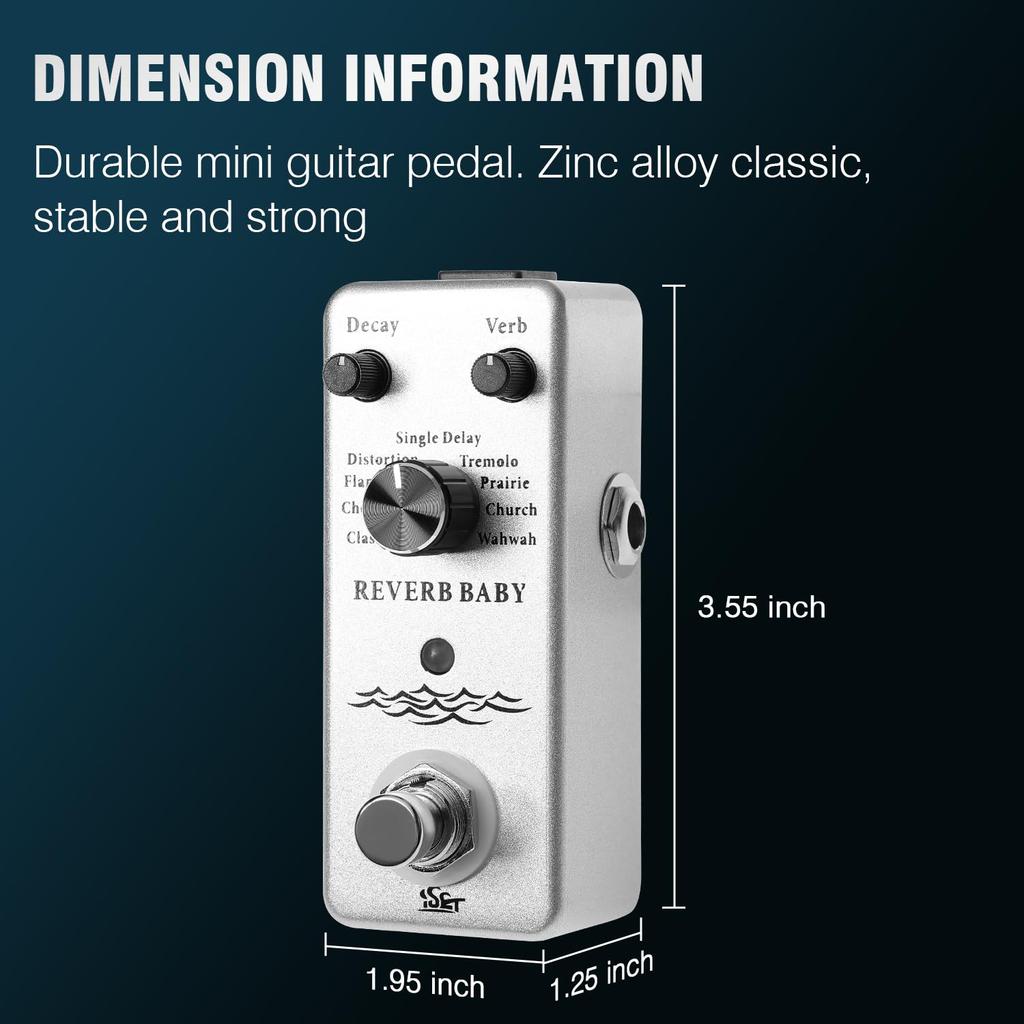 ISET Guitar Effect Analog Guitar Pedal (Reverb Plus)