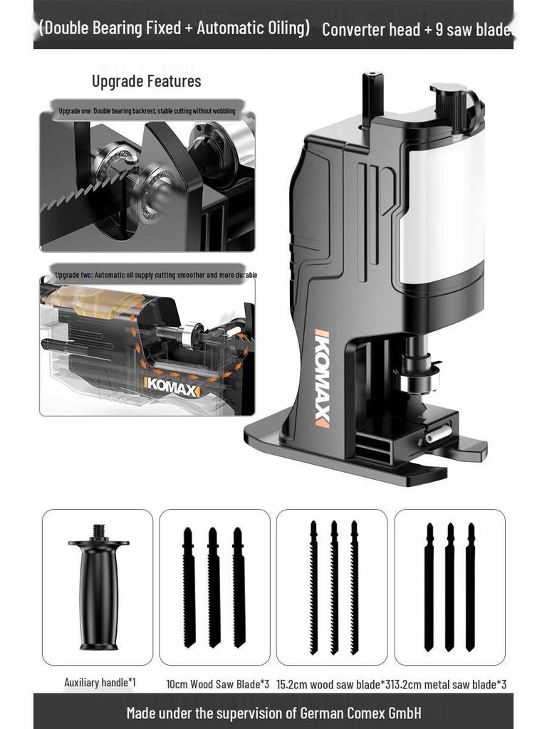Handheld Electric Saber & Jigsaw Blade for Metal & Wood Cutting