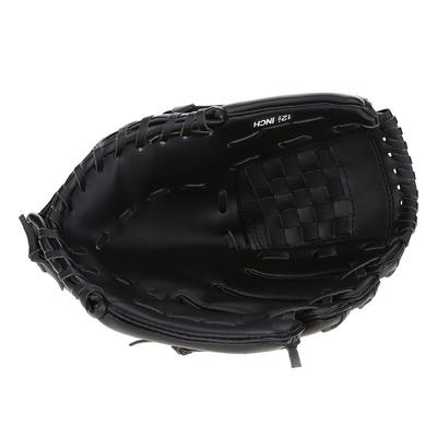 Adult Baseball Accessories Left Hand Glove for Practicing Training Competition (Black)