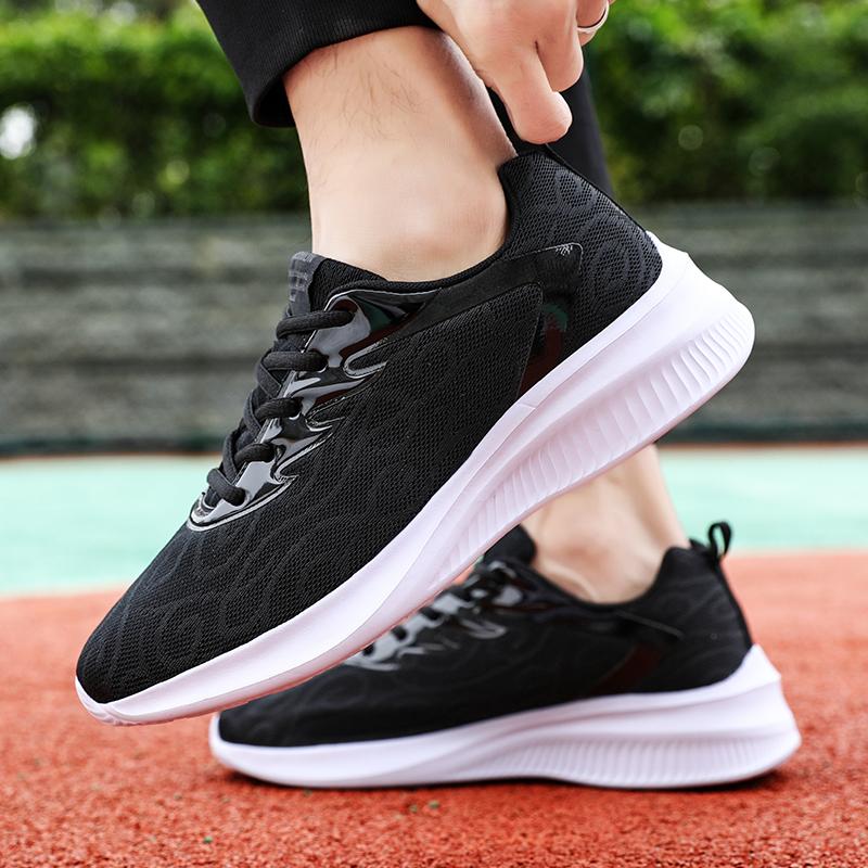 Fashion Mens Cushioned Walking Running Shoes Sneakers Thick Soles Light Weight Breathable for Everyday Jogging Workout,Athletic