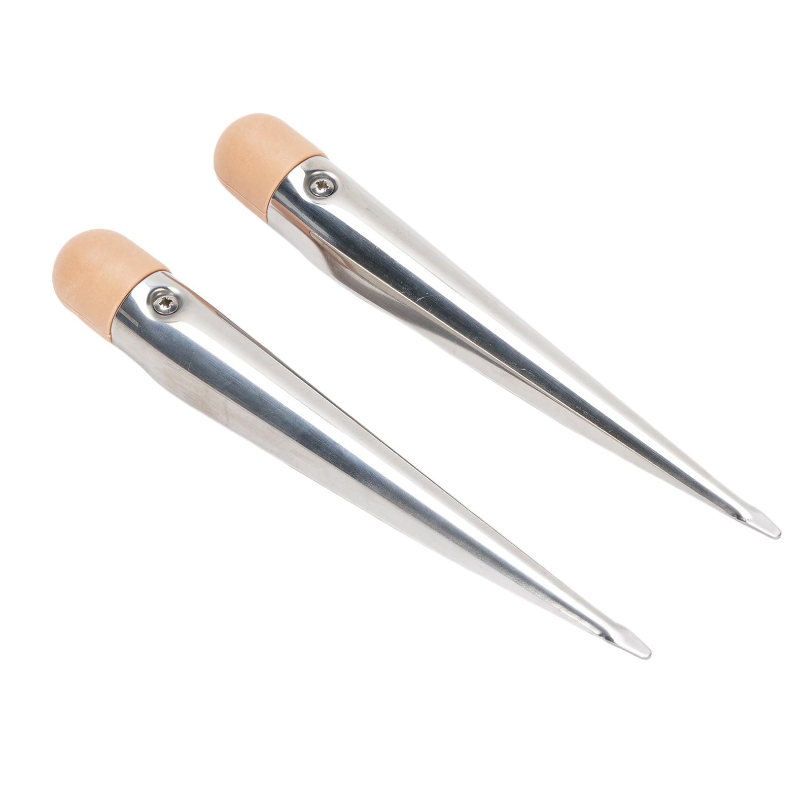 

2PCS Boat Rope Splicing Spike Efficient Comfortable Grip Handle Stainless Steel Marine Rope Splicing Tool for Making Small