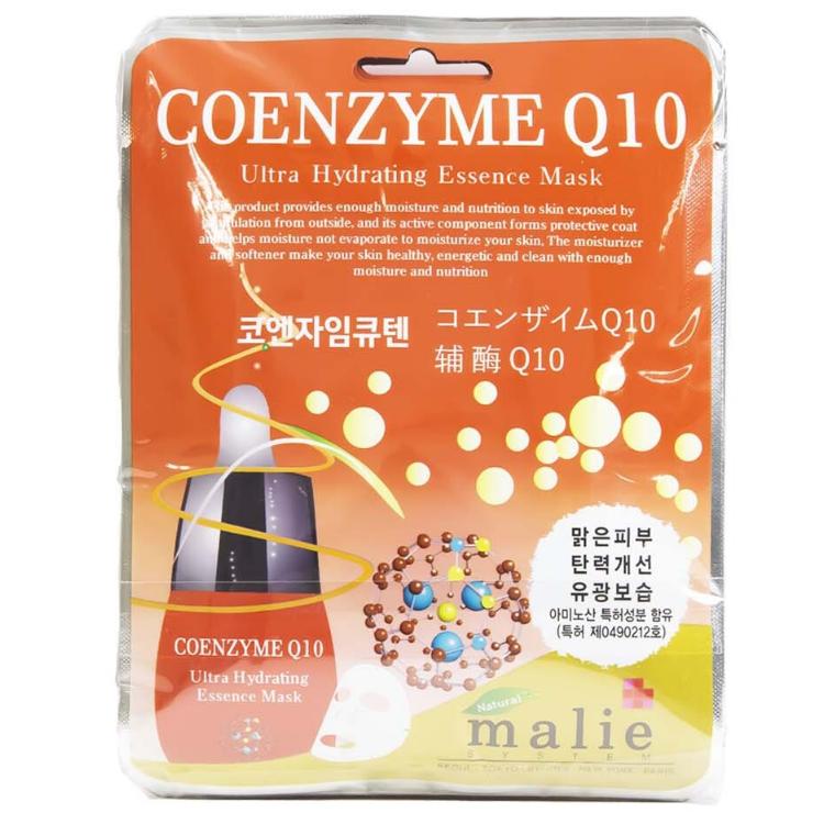 Face Mask Sheet Coenzyme Q10 Essence Mask Pack Skin Care (10 sheets and 2 options) Korean Cosmetics