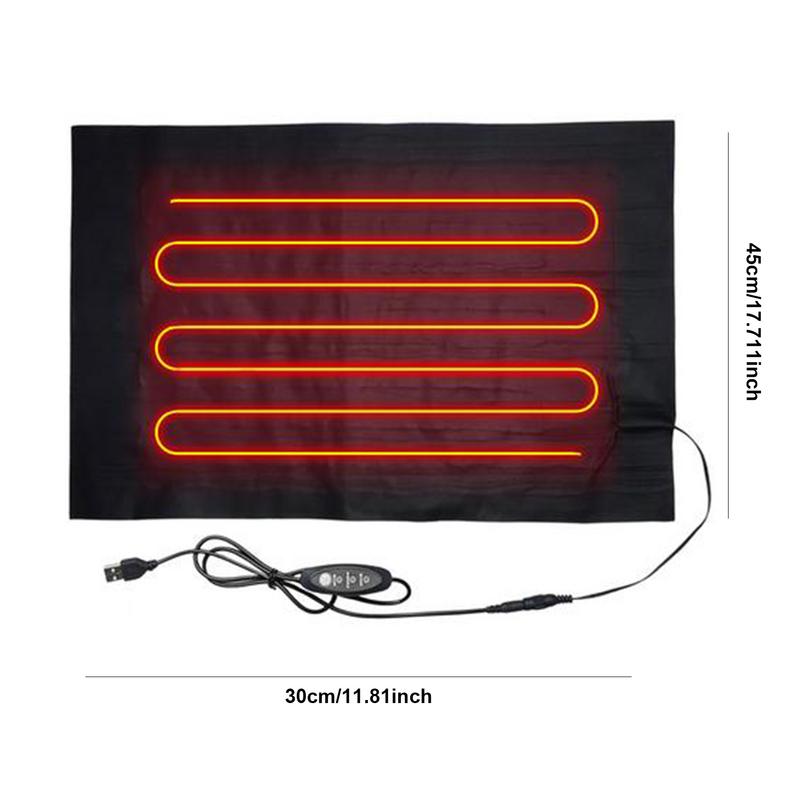 5V/9W USB Heating Pad Electric Heating Film Hand Warmer Seat Heating Cushion Warmer Waterproof Pet Reptile Animal Heater Mat