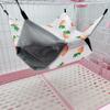 Hamster Beds Warm Soft Nest Hanging Rodent Cage House Printed Hammock for Rats Guinea Pig Small Animal Sleeping Bag Accessories