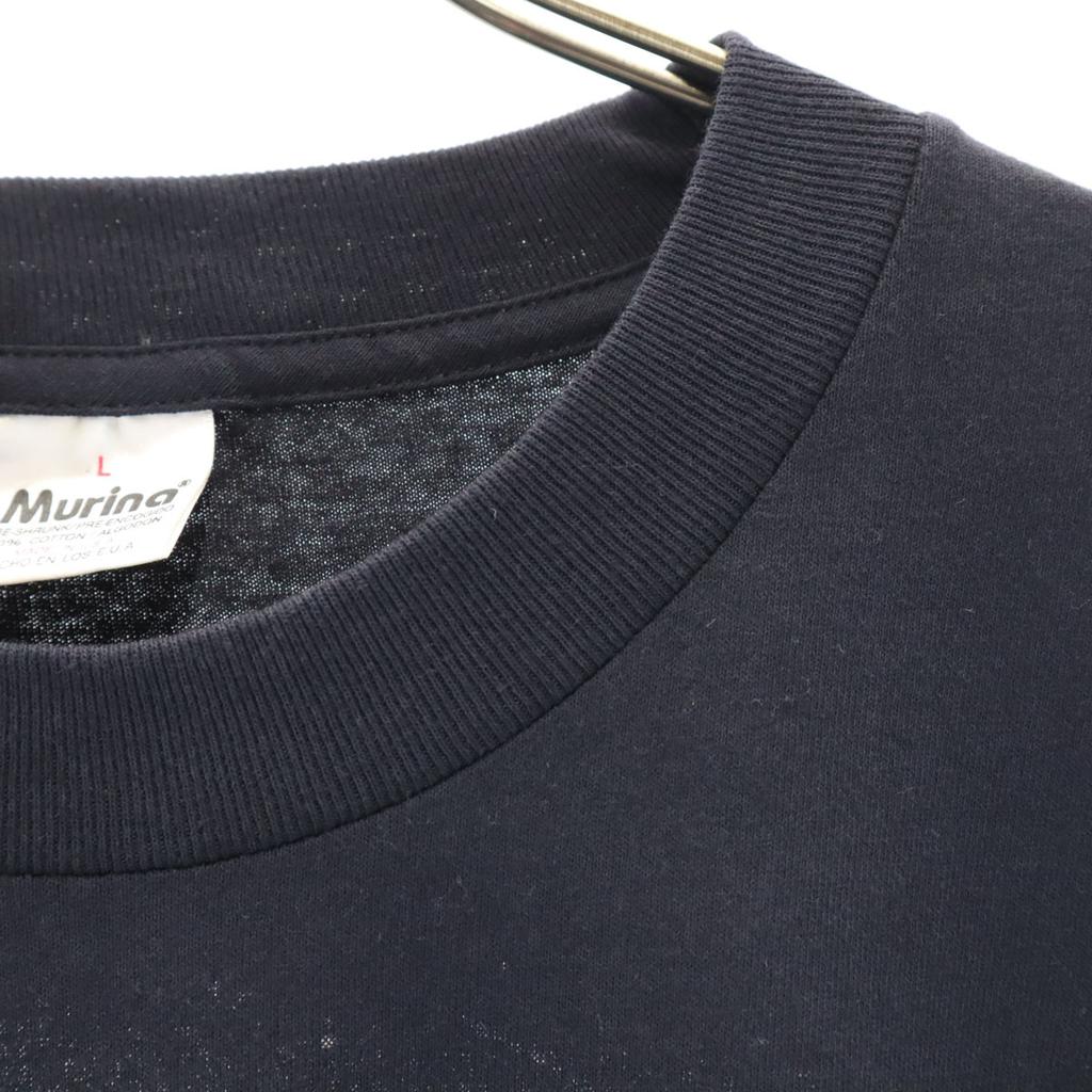 Murina 90s Made in USA Old Photo print Short sleeve T-shirt L dark blue Men's Used