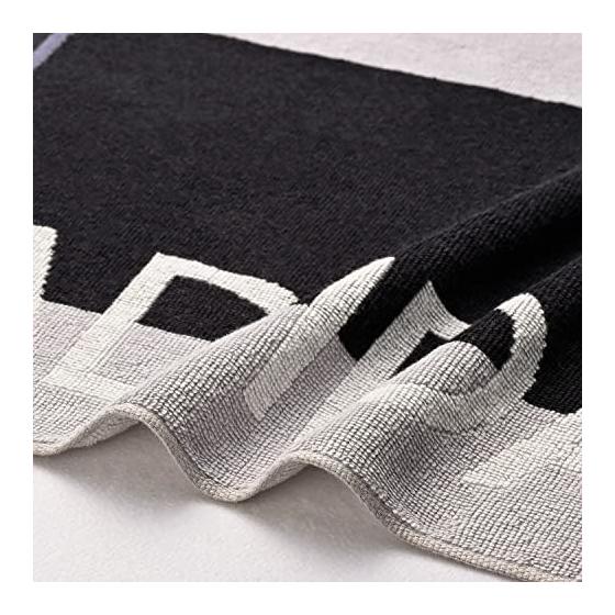 adidas Antibacterial and Odor Resistant Sports Towel Club Black 100% Cotton Ag Fresh Processing 06-1325150