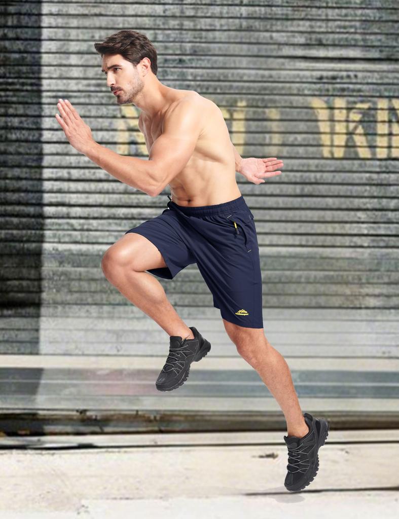 Sports Gym Stretch Shorts with Summer Size XL Men's Shorts, Loungewear, Wear, Quick-Drying, Pockets, Wear, Navy,