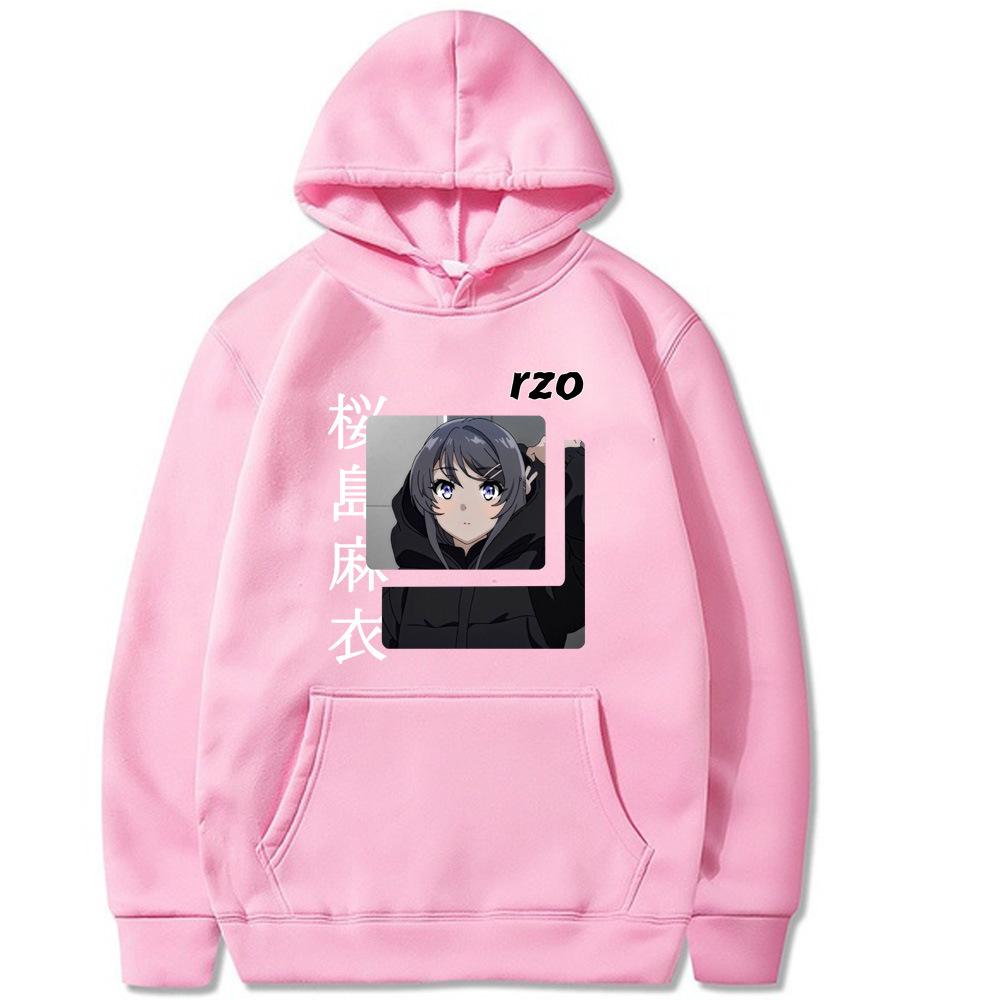 2025 Autumn/Winter Sakurajima Mai Japanese Anime New Hoodies Men's and Women's Harajuku Hoodies Street Wear Warm Hoodies