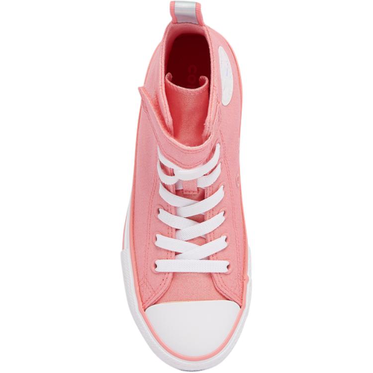 Converse Chuck Taylor All Star Easy-On High PS Iridescent Kids Sneakers Pink Lawn-Flamingo White A03584F