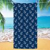 Nautical Muster Strandtuch, Digitaldruck Dünn Schnelltrocknend Anti-Sand Mikrofaser Leicht für Schwimmen Yoga Reisen Fitnessstudio Geschenk