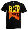 Adults Acid House Rave Dance Music Festival 80's 90's Unisex Black T-Shirt