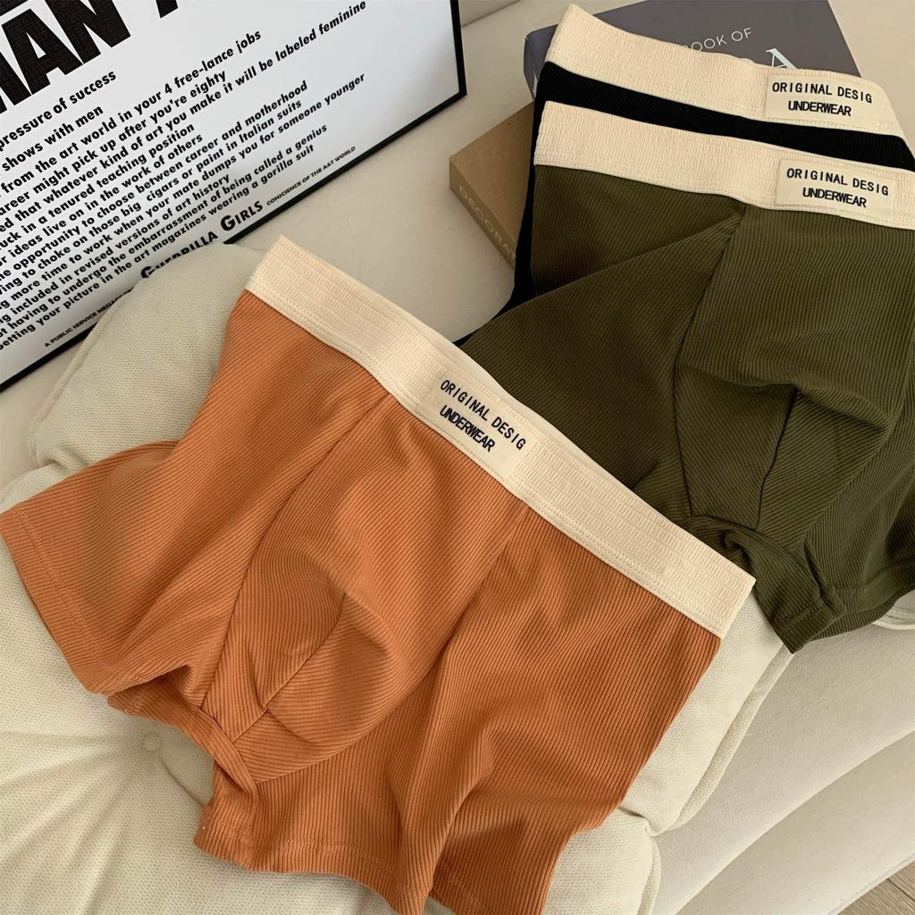 5pcs Comfortable Underwear for Men Loose and Breathable Plus Size Men Square Corner Shorts Four Corner Shorts Boxer Brief