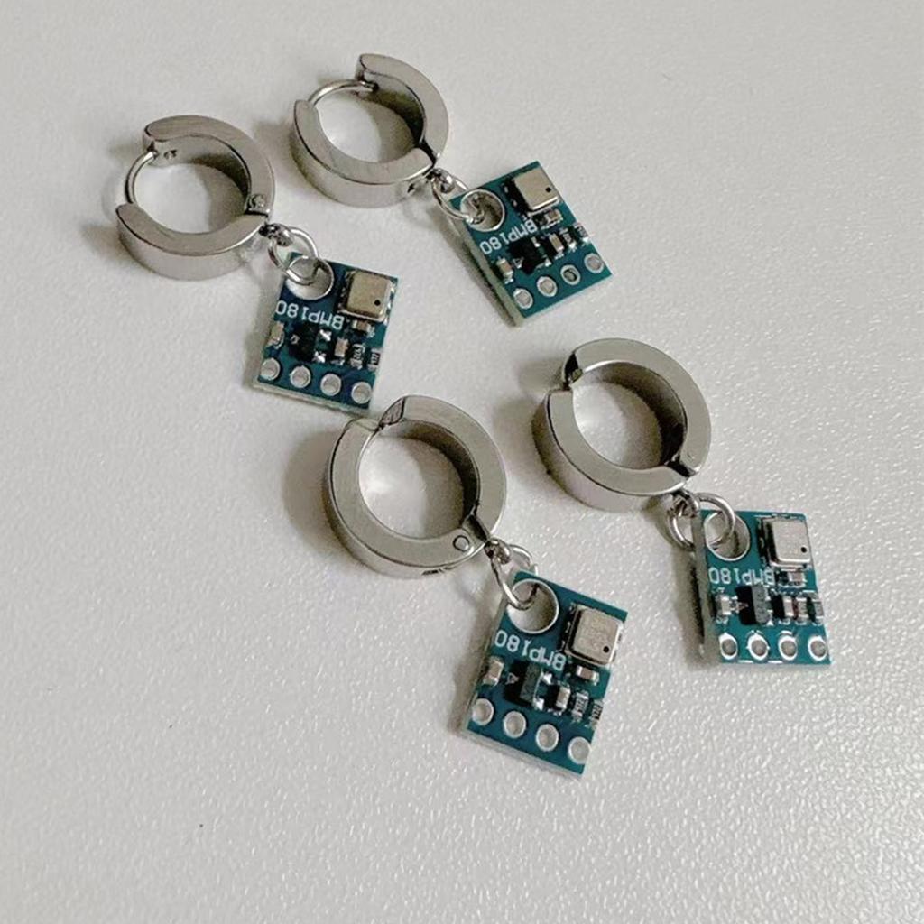 Unique Cyberpunk Style Earrings Alien Circuit Earrings Perfect for Parties Festivals and Science Fiction Conventions
