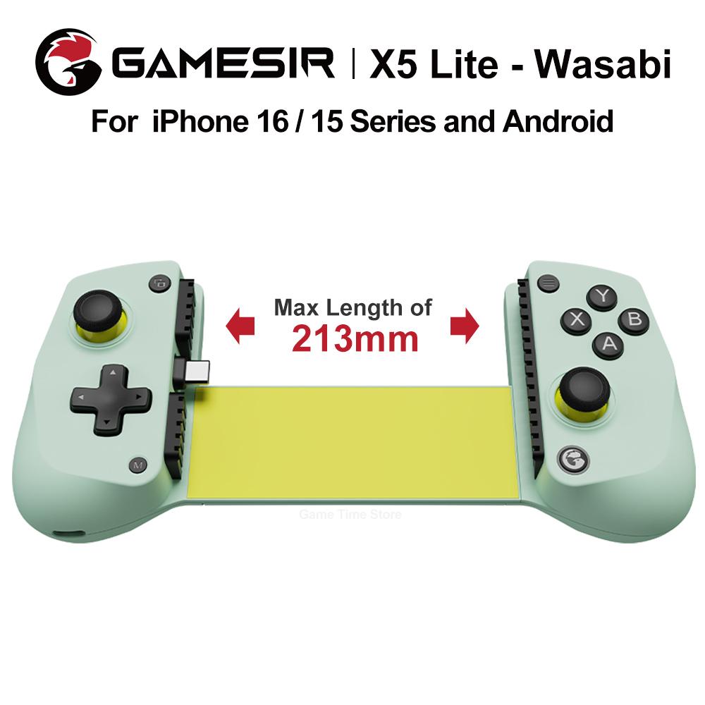Gamesir X5 Lite Controller for Mobile gaming Smartphone phone Gamepad Compatible Android and IOS Hall Effect Sticks Type-C зелёный