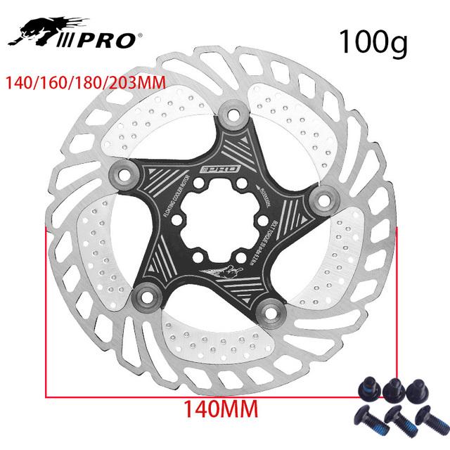 

Тормозные диски IIIPRO, ротор Mtb, 160 мм, 180 мм, дискотека, 203 мм, 140 мм, велосипедный суппорт, дисковые тормоза для горного велосипеда, охлаждение, езда на велосипеде Cool 140black